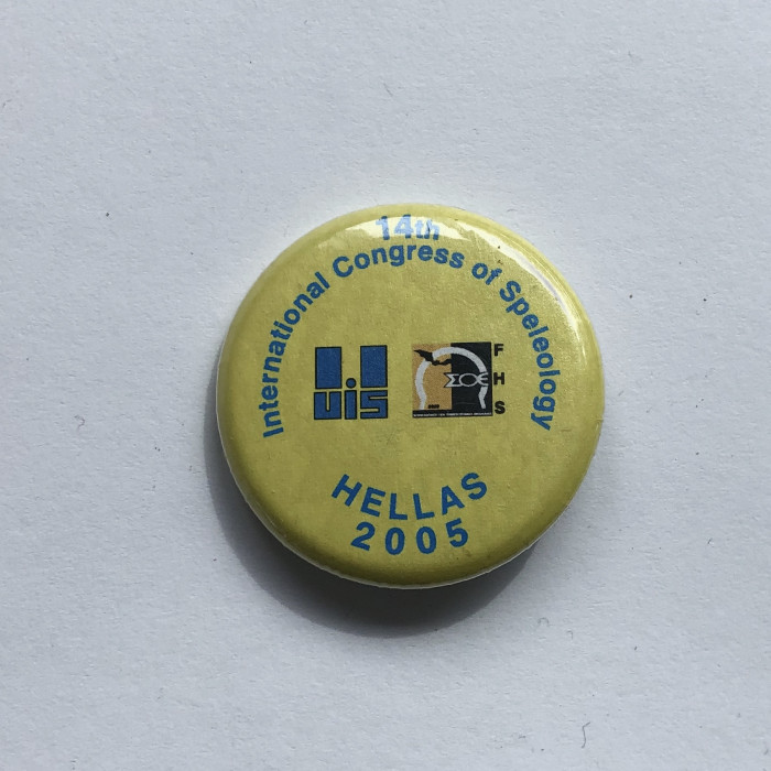 14thInternationalCongressOfSpeleologyButtonPin2005