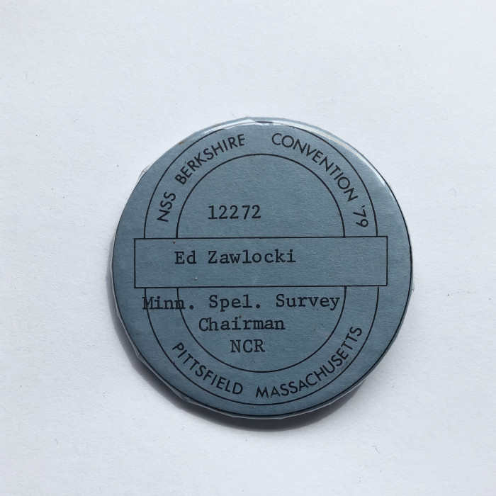 1979 NSS Convention Attendee Button Pin Name Badge - Product Image