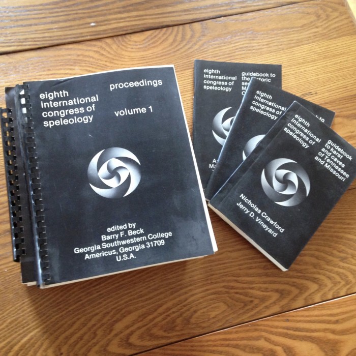 1981 International Congress Of Speleology Proceedings and Guidebooks SOLD - Product Image