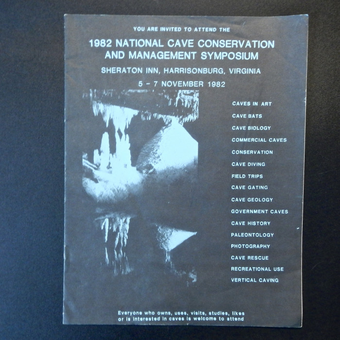 1982 National Cave Conservation and Management Symposium invitation - Product Image