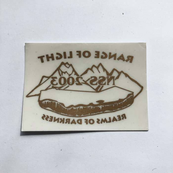 2003 NSS Convention California Window Sticker - Product Image