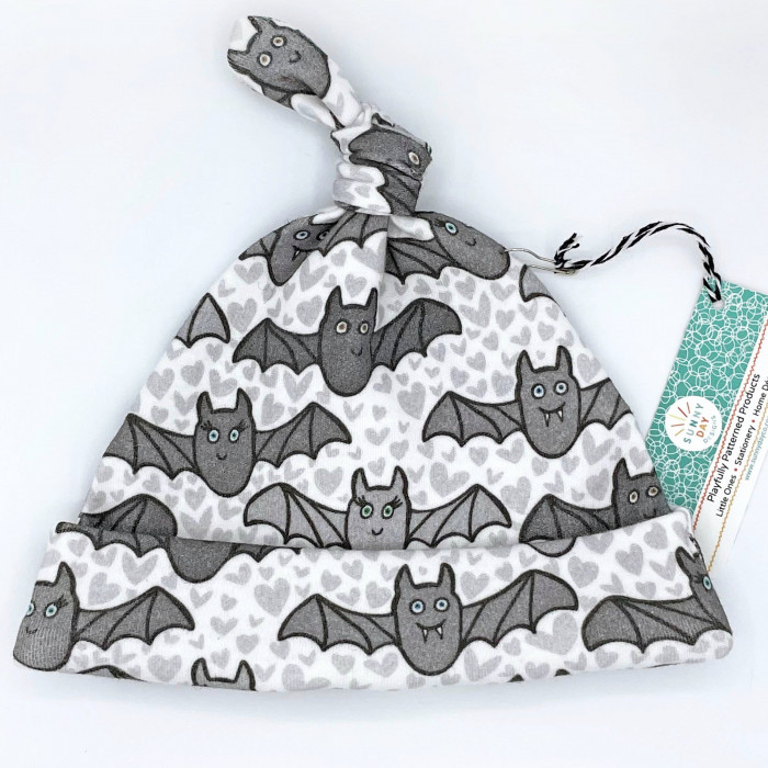 BenevolentBatsOrganicCottonBabyHatNewbornOUOFSTOCK