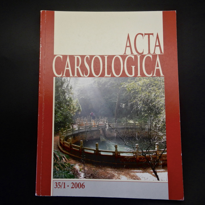 Acta Carsologiaca, 2006 vol 35 #1 and #2.