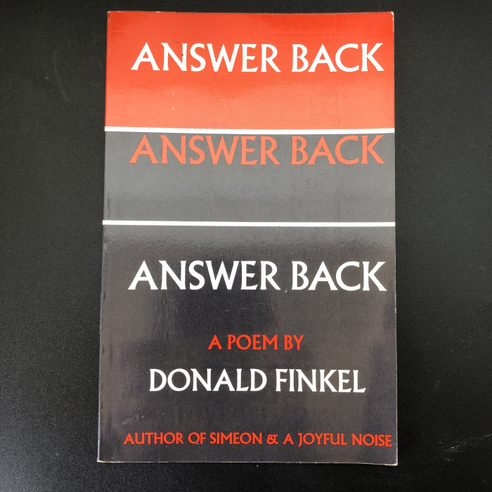Answer Back a Poem  - Product Image