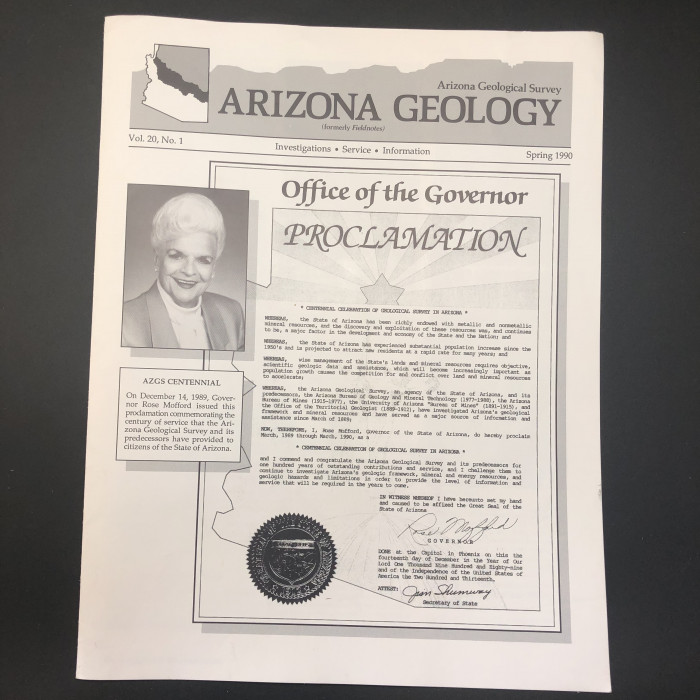 ArizonaGeologySpring19904pagesonKartchner