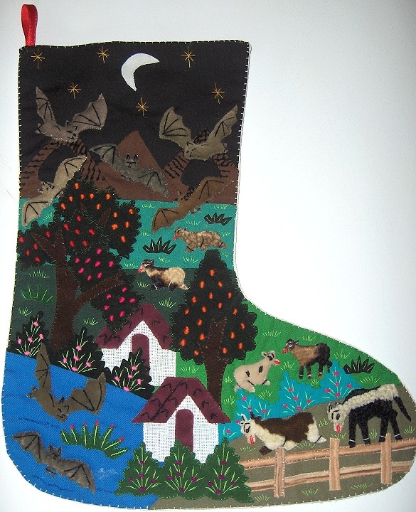 Arpilleras Holiday Stocking - Product Image