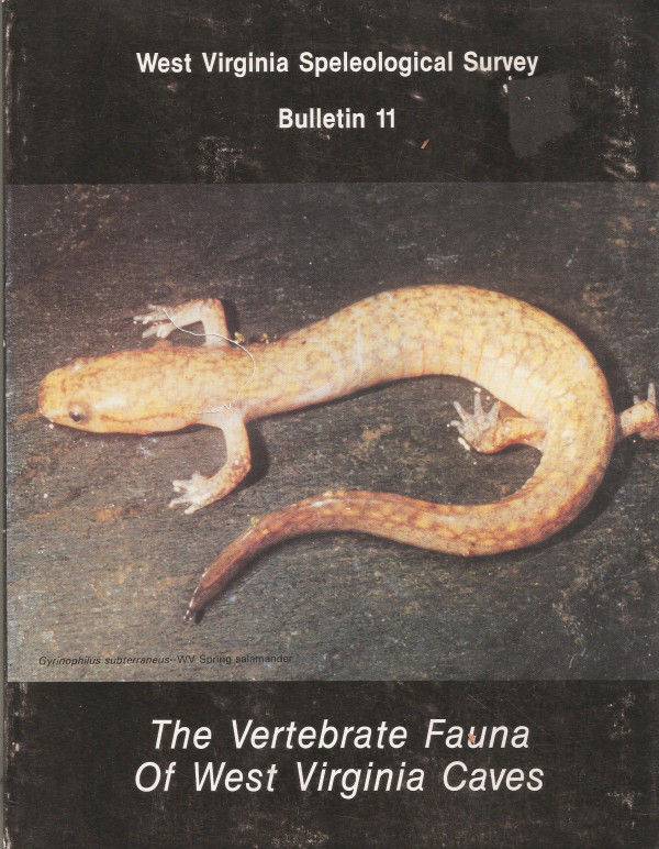 BULLETIN11--TheVertebrateFaunaofWestVirginiaCaves