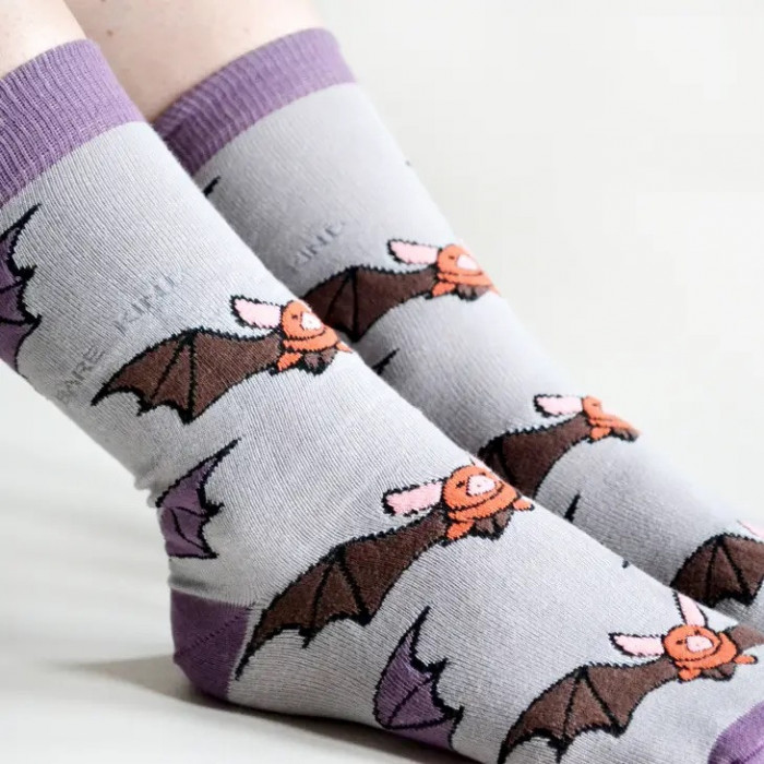 Bare Kind Stretchy Bamboo Bat Socks - Product Image