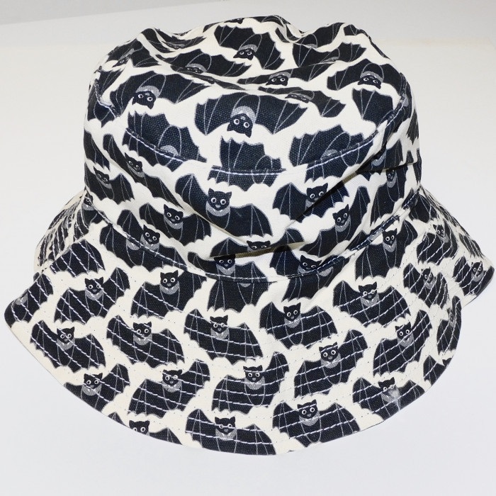 Bat Cotton Canvas Beach Hat - Product Image