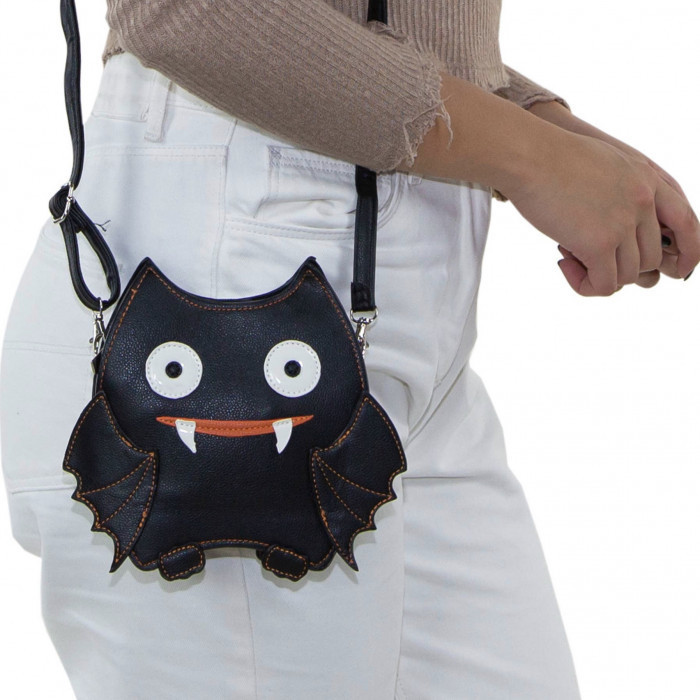 Black Bat Cross Body Bag - Product Image