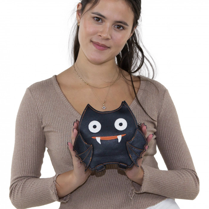 Black Bat Cross Body Bag