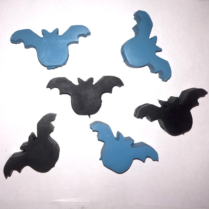 Black or Blue Bat Eraser Cap - Product Image