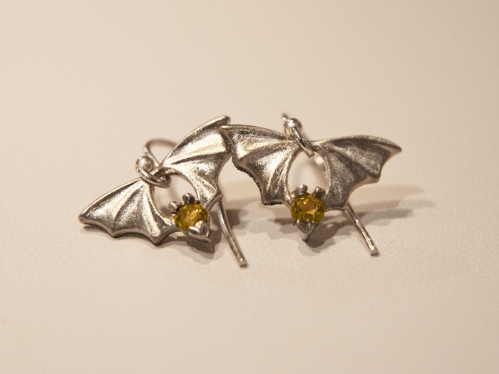Bridge Bat Earrings - Product Image