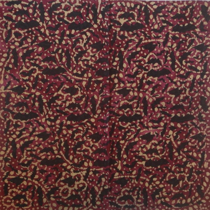 BurgundyBatikDyeBatBandanna
