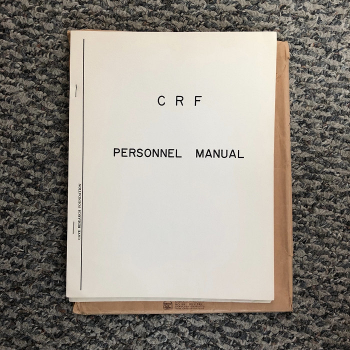 CRF Personel Manuel, 1967 first edition - Product Image