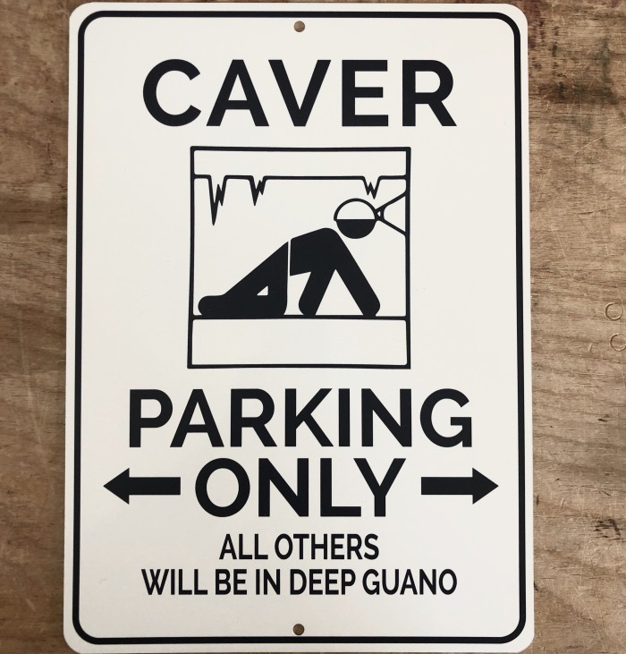 Caver Parking Sign - Product Image