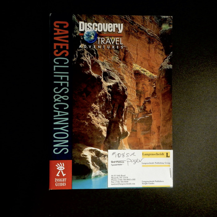 Caves Cliffs and Canyons, Insight Guides, 2000, promotional copy - Product Image