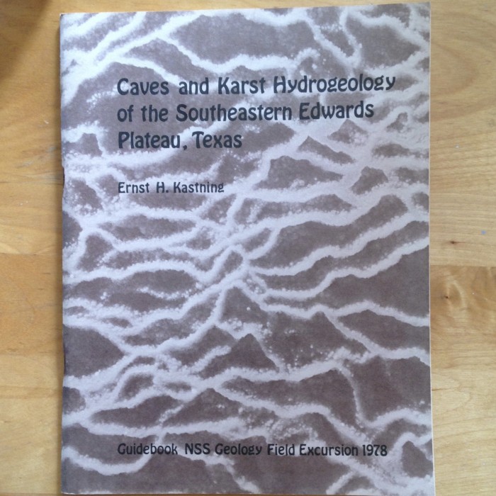 Caves and Karst Hydrology of the Southeastern Edwards Plateau, Texas (1978) - Product Image