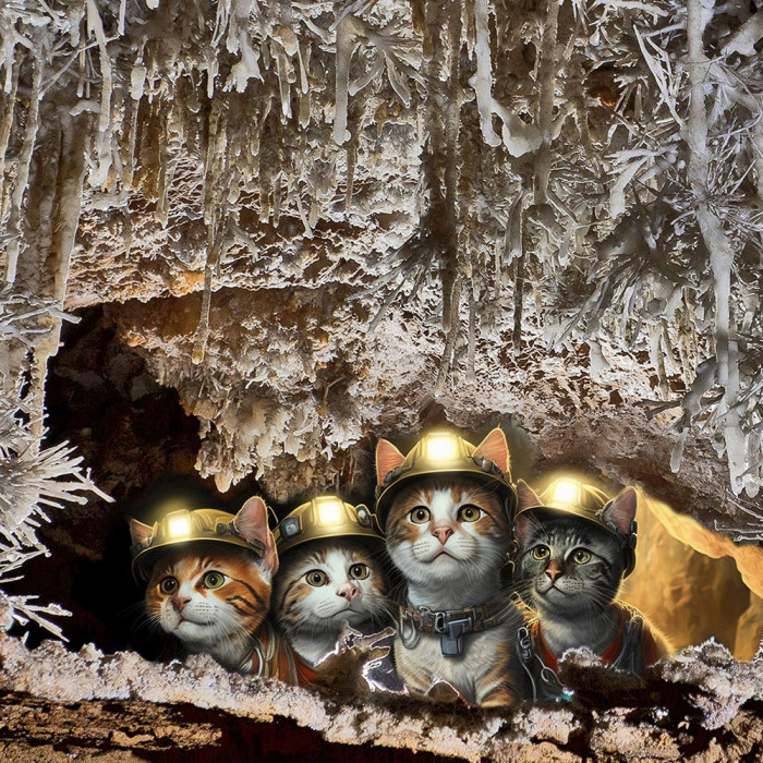 Caving With Kattitude 504 Piece Jigsaw Puzzle (16 X 20 inches)