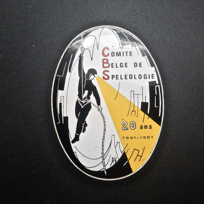 Comite Belge De Spelelogie 20 Year Commemorative Sticker - Product Image