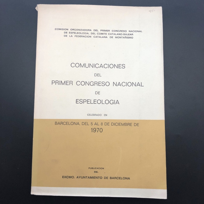 ComunicationsdelPrimerCongresoNationalDeEspeleologia