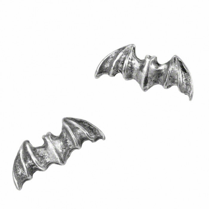 Discreet Tiny Bat Stud Earrings - Product Image