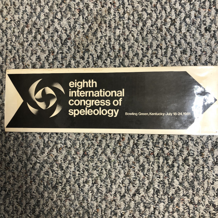 Eighth International Congress of Speleology 1981 directional sign - Product Image