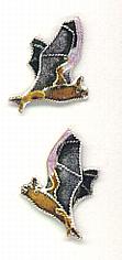 Free Tail Bat Stud Earrings by Bamboo OUT OF STOCK