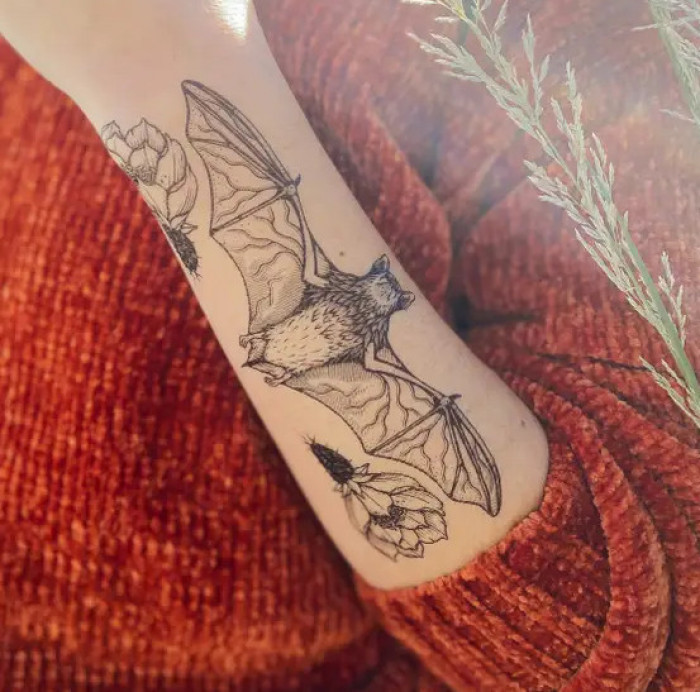 Free-tailed Bat Temporary Tattoo