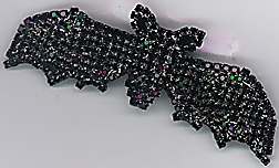 Full Body Crystal Bat Pin - Product Image