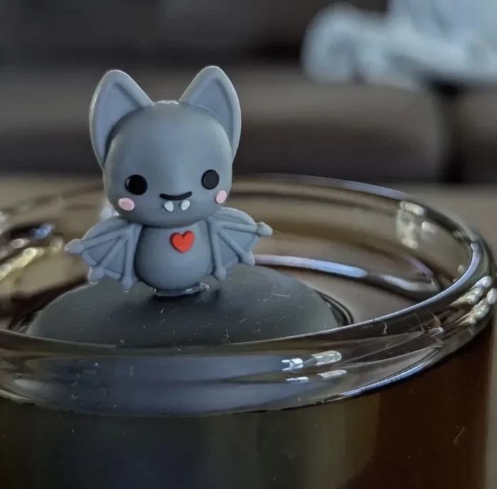 GreyBatRedHeartFloatingTeaInfuser
