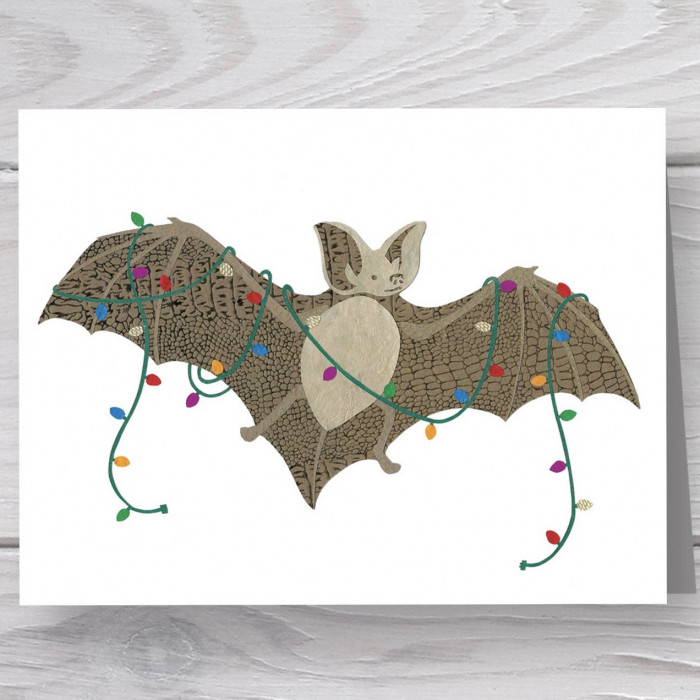 Holiday Desmodus Individual Note Card  - Product Image