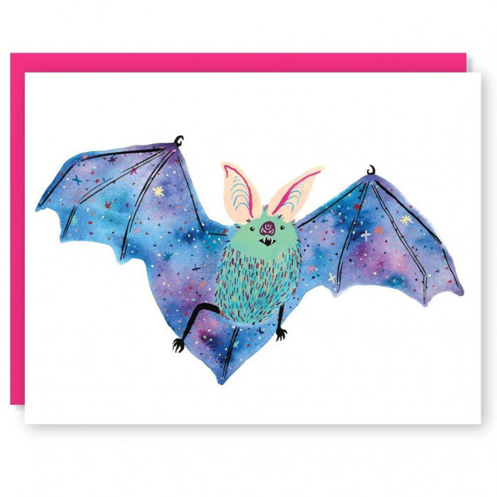 Interstellar Bat Individual Note Card - Product Image