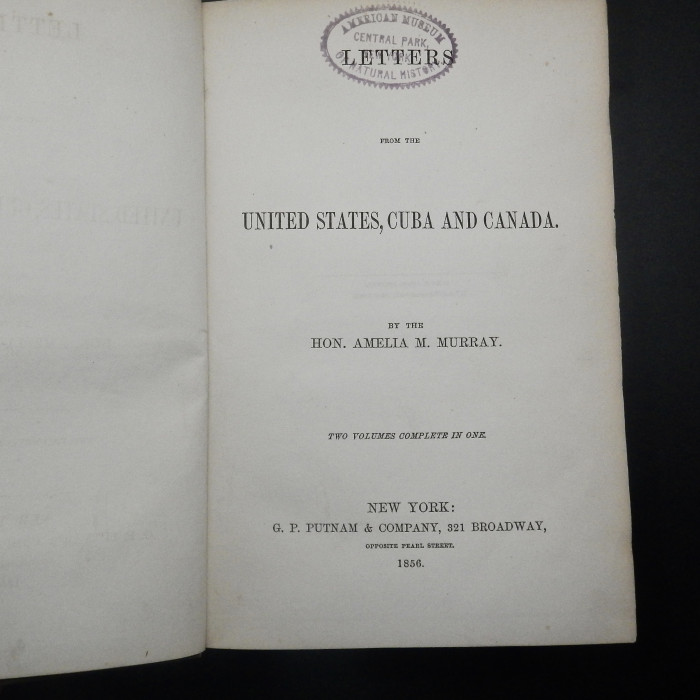 Letters from the United States, Cuba and Canada