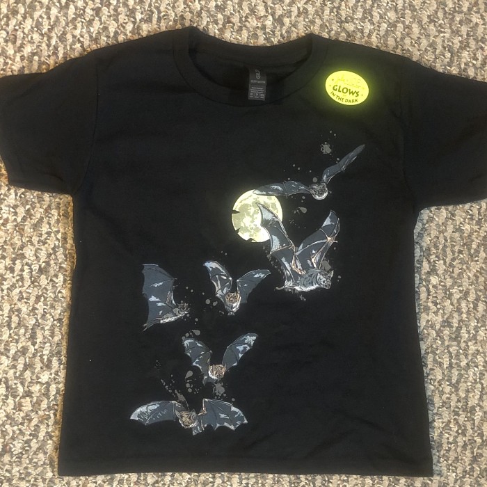 Moonlit Bat Flight Youth Tee Shirt - Product Image