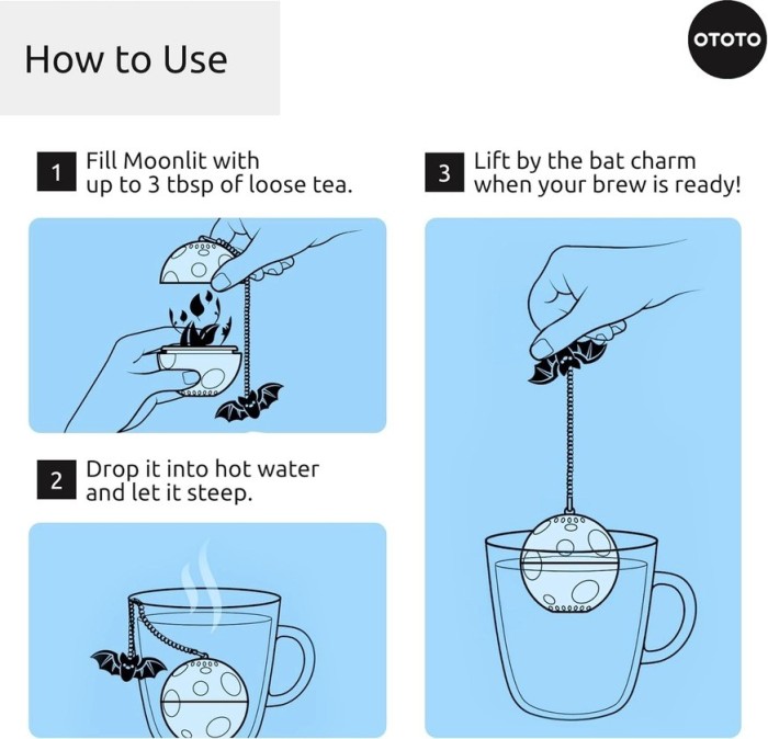 Moonlit Bat Tea Infuser