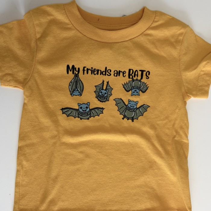 MyFriendsAreBatsInfantGoldToddlerTees
