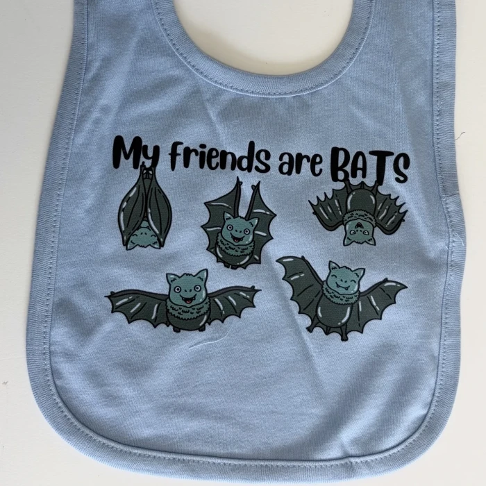 MyFriendsAreBatsInfantLightBlueBibs