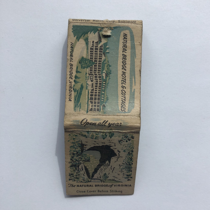 NaturalBridgesHotelandCottagesMatchbookCover