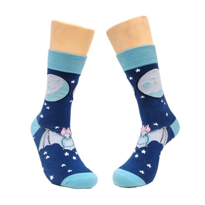 Night Bat Under the Moon Socks (Adult Medium) - Product Image