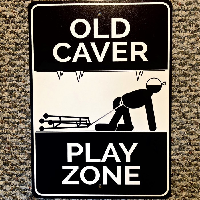 Old Caver Play Zone Sign - Product Image