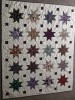 Oriental Stars With Bats 58" by 70" Quilt
