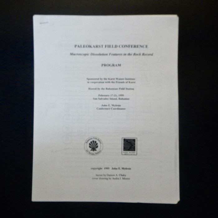 PaleokarstFieldConferenceMacroscopicDissolutionFeaturesintheRockRecordprogram1995