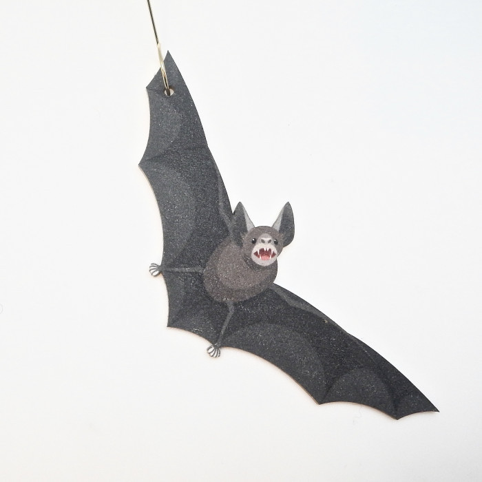 RecycledPaperFeedingBatOrnament