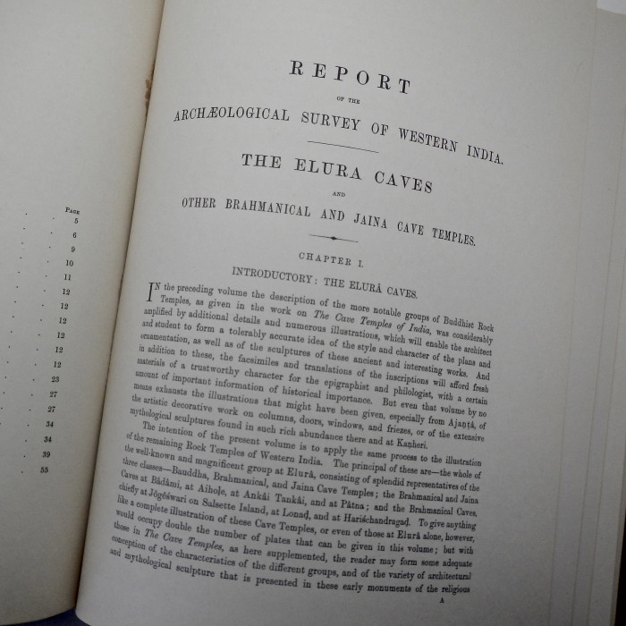 Report on the Elura Cave Temples and The Brahmanical and Jaina Caves in Western India - Product Image