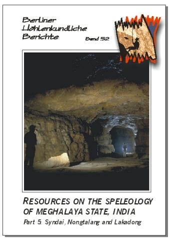 Resources on the Speleology of Meghalaya State, India. Part 5: Syndai, Nongtalang and Lakadong.SPECIAL ORDER BHB Volume 52 - Product Image