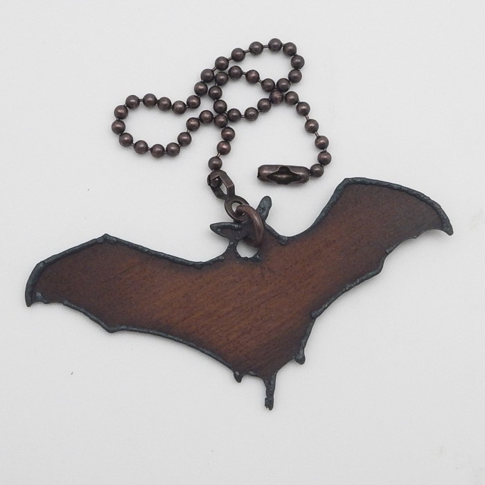 Rustic Bat Fan Pull - Product Image