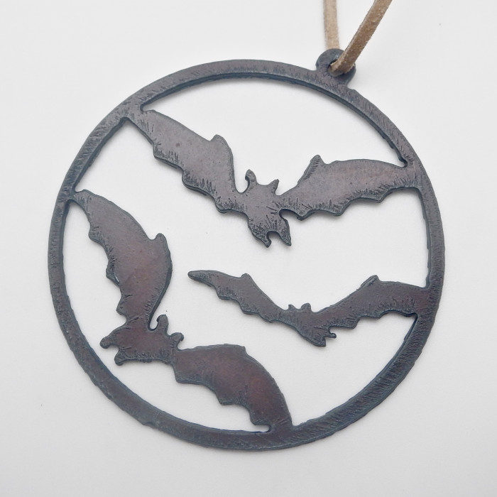 Rustic Bats In Flight Ornament - Product Image