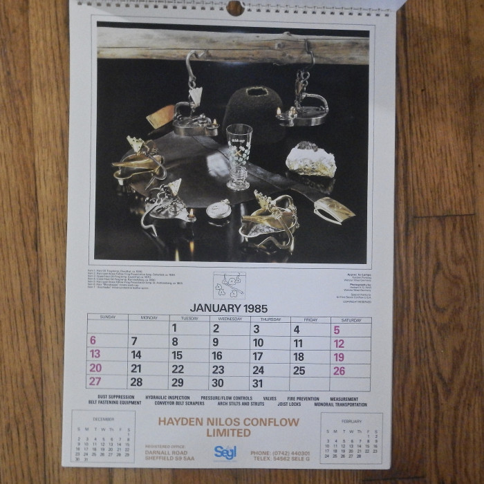 Senior Conflow Calendar Miners Lamp Collectors Series (#3-6, 1985-1987) sold individually