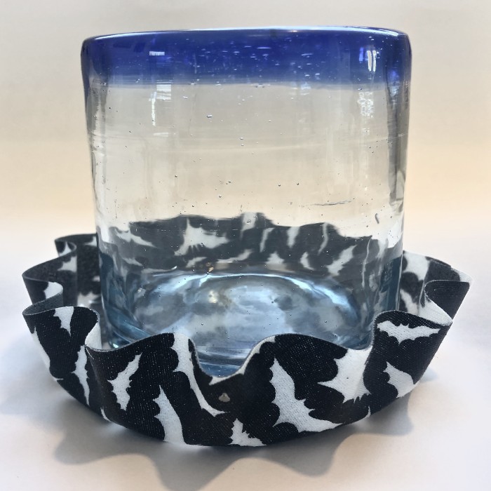 Silicone Black And White Bats Coaster - Product Image